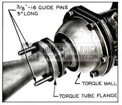 Buick straight-8 torque tube pivot diagram for axle compatibility reference