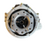 Mechanical clutch disc on a white background