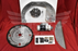 FO201 Ford FE 352-427 to Ford AOD adapter kit — adapter plate, crank adapter, flexplate, starter, and hardware