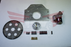 HU101 Hudson 262/308 to Chevy automatic transmission adapter kit — flexplate, adapter plate, starter, and hardware