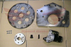 KW101 1947-1962 Kaiser Willys 226 flathead to Chevy automatic transmission adapter kit — flexplate, adapter plate, starter, and hardware