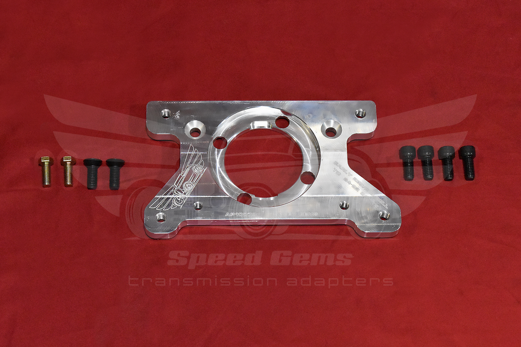 MT1701 Chevy 208/216 bellhousing to 1984-1992 Chevy S10 T5 transmission adapter plate with mounting hardware