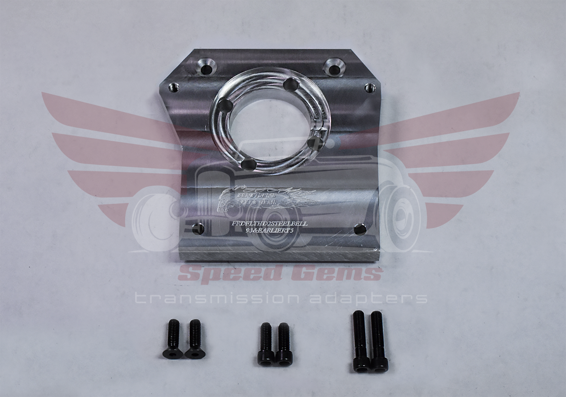 MT701 1983-1993 Ford T-5 to Ford Flathead stamped-steel bellhousing adapter plate with mounting hardware