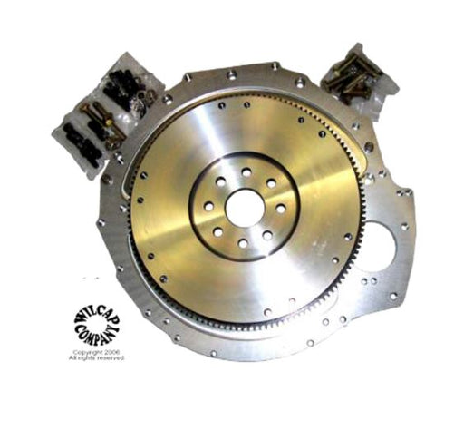 WMO1501 early Hemi to Ford small block manual transmission adapter kit — adapter plate, flywheel, ring gear, starter, and hardware